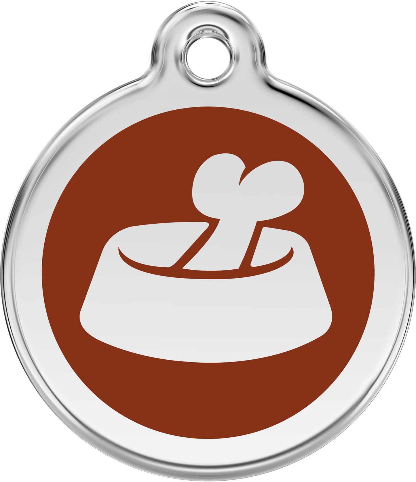 Hundeplakette Gravurplakette Knochen im Napf