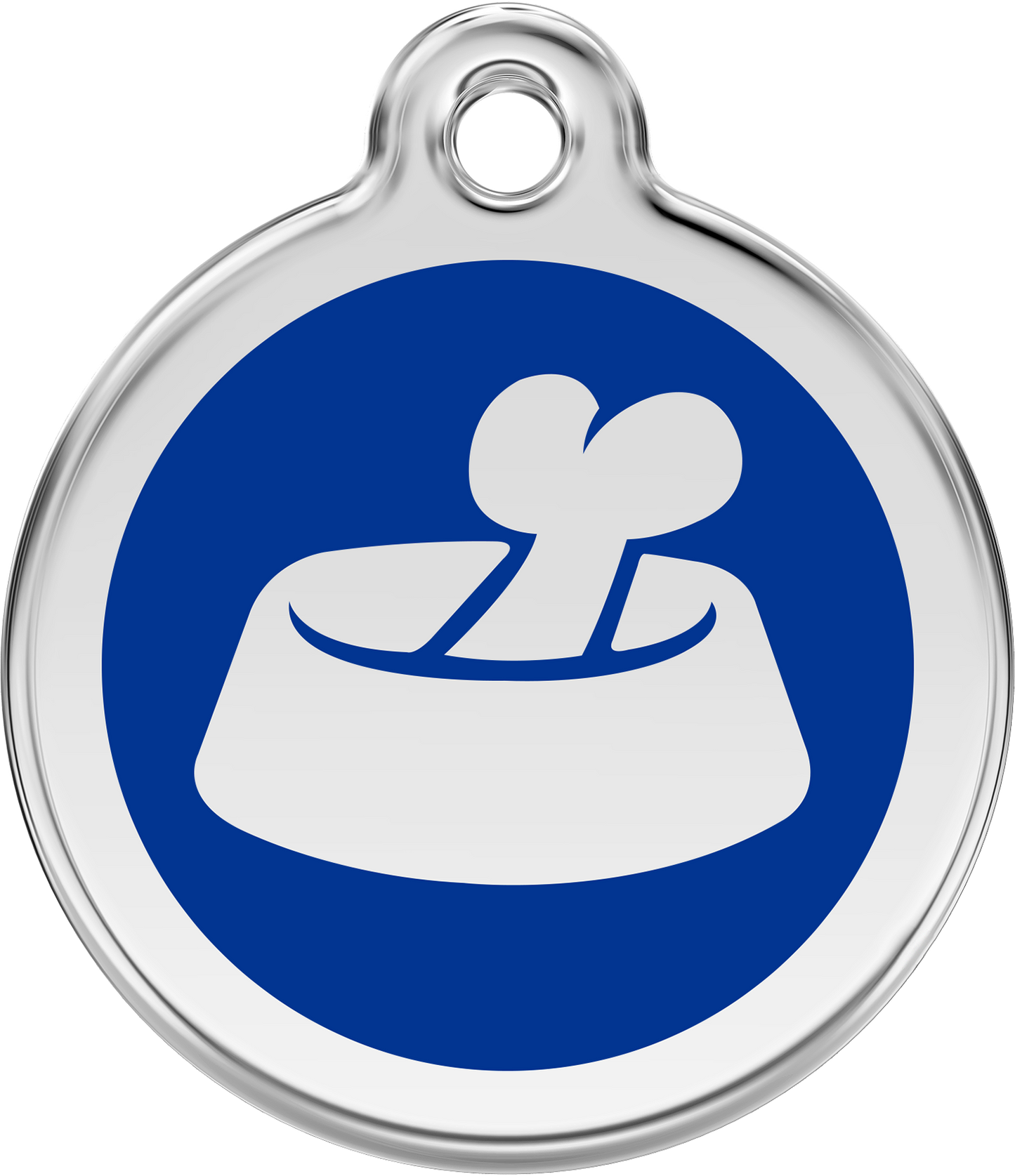 Hundeplakette Gravurplakette Knochen im Napf