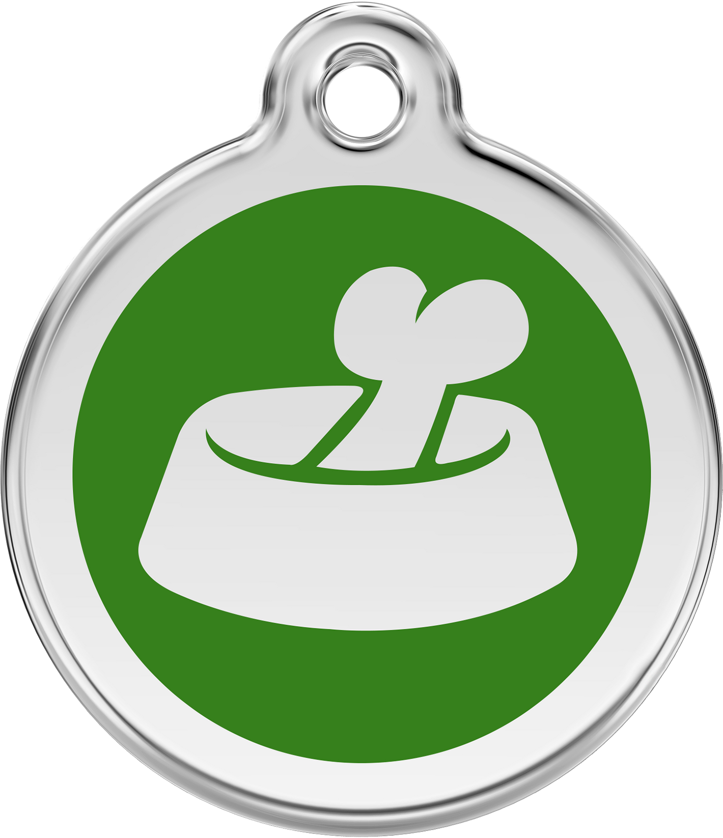 Hundeplakette Gravurplakette Knochen im Napf