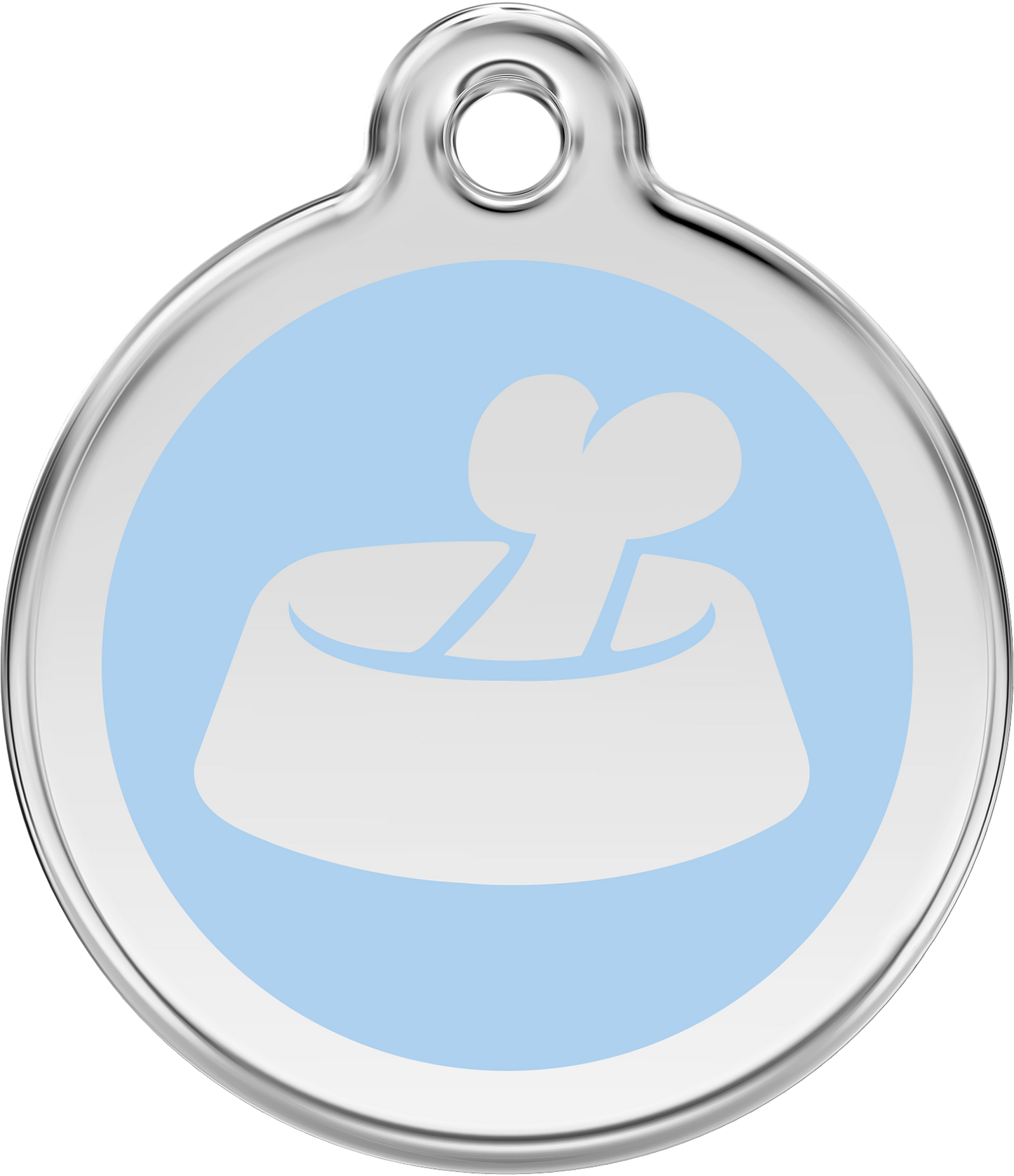 Hundeplakette Gravurplakette Knochen im Napf