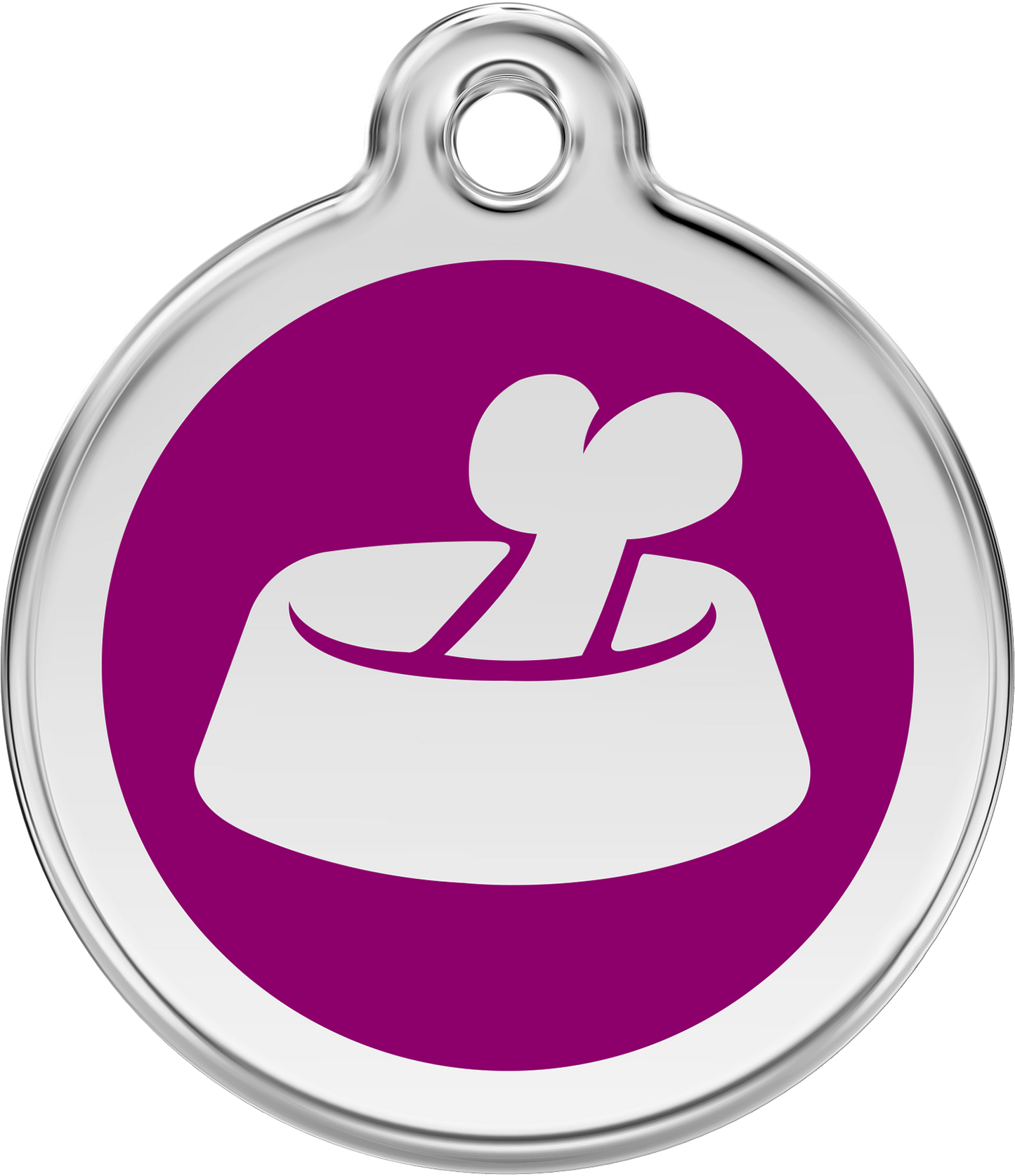 Hundeplakette Gravurplakette Knochen im Napf