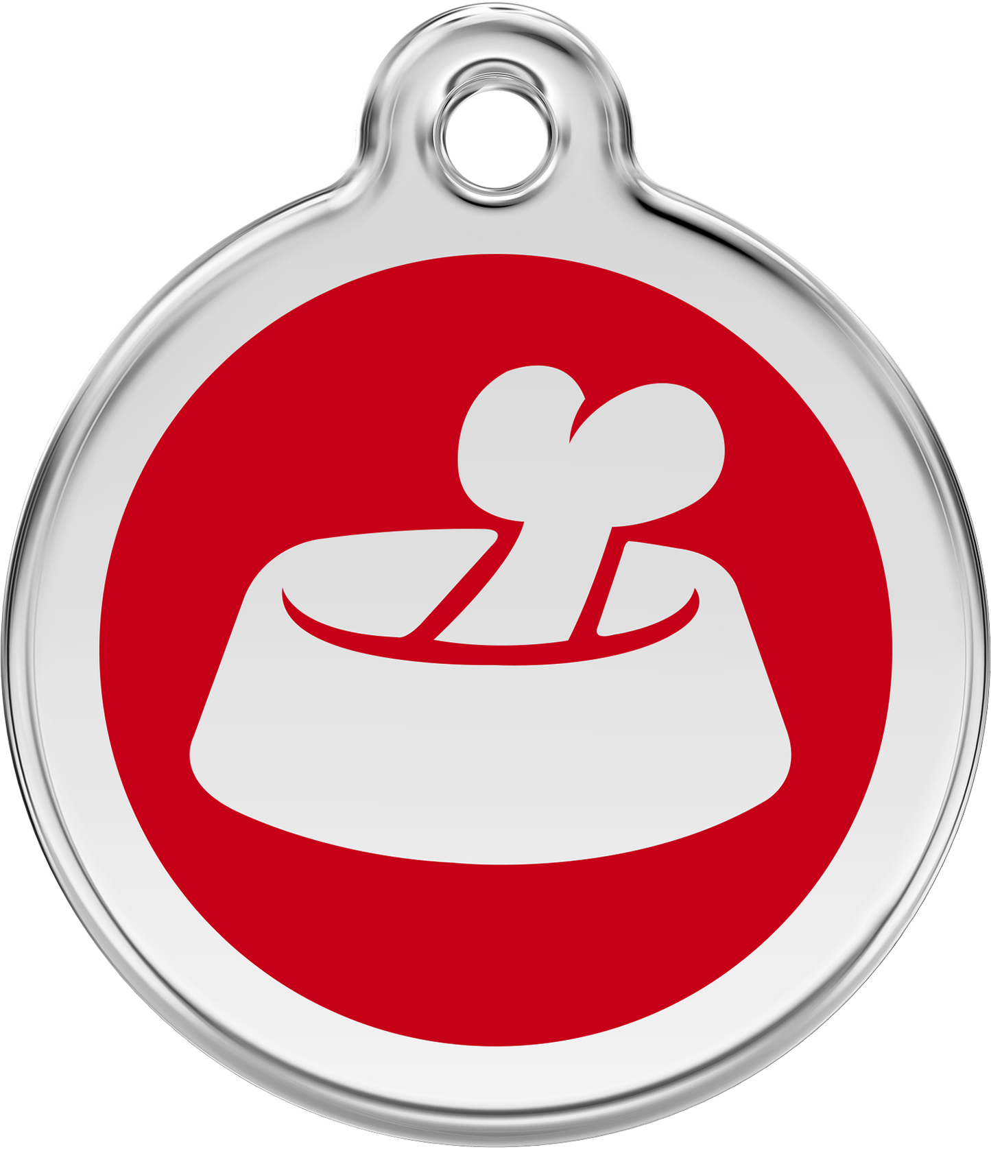 Hundeplakette Gravurplakette Knochen im Napf