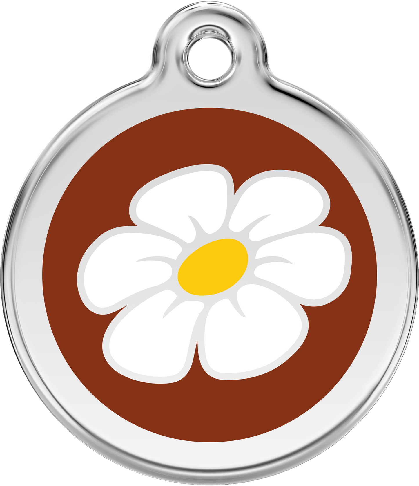 Hundeplakette Gravurplakette Blume