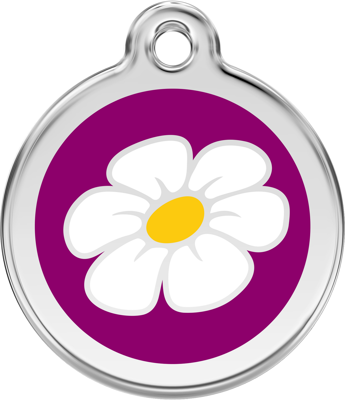 Hundeplakette Gravurplakette Blume