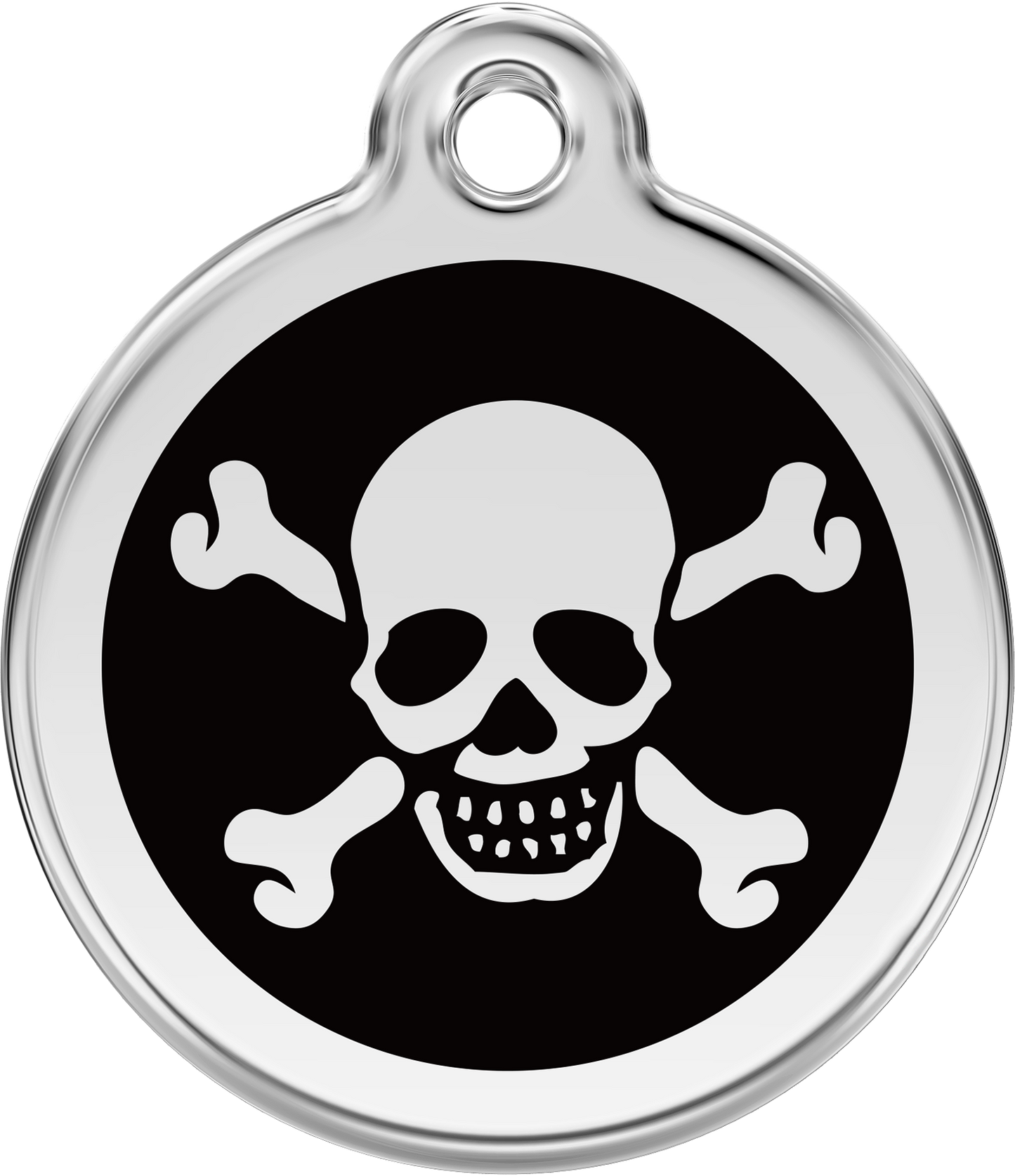 Hundeplakette Gravurplakette Totenkopf