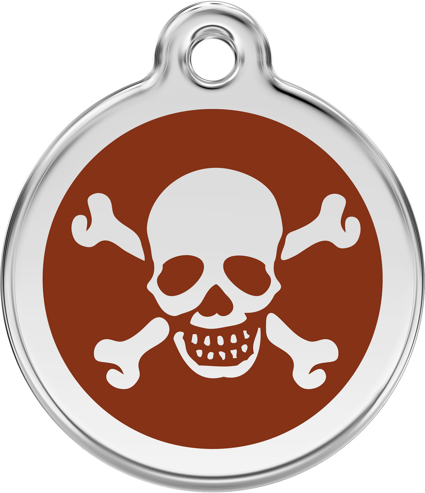 Hundeplakette Gravurplakette Totenkopf