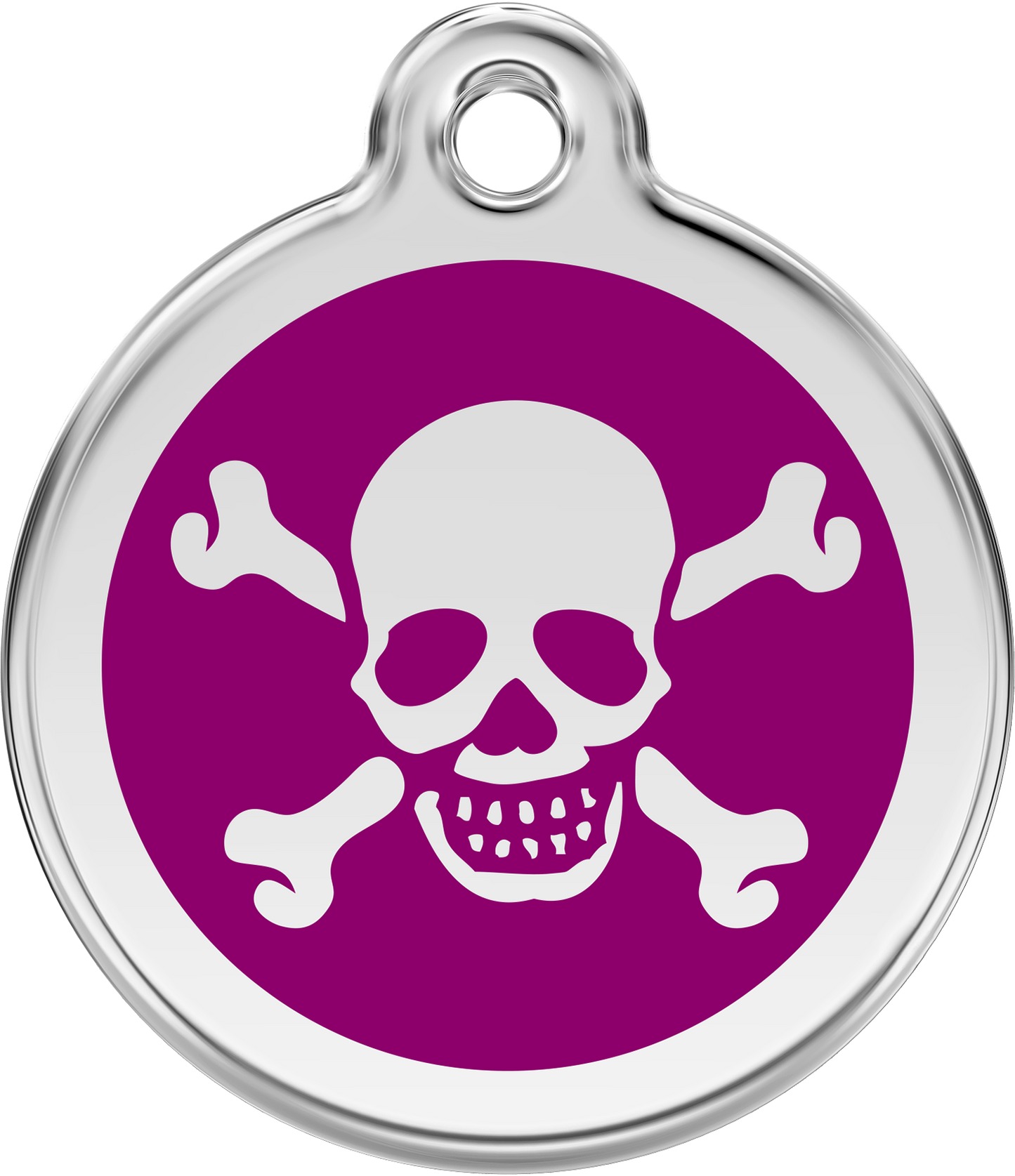 Hundeplakette Gravurplakette Totenkopf