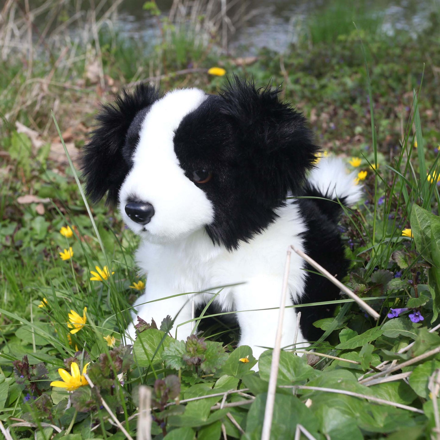 Border Collie 23 cm sitzend Kuscheltier Hund Plüschtier