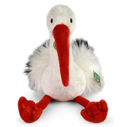 Storch Schlenkertier sitzend Kuscheltier Vogel Plüschtier