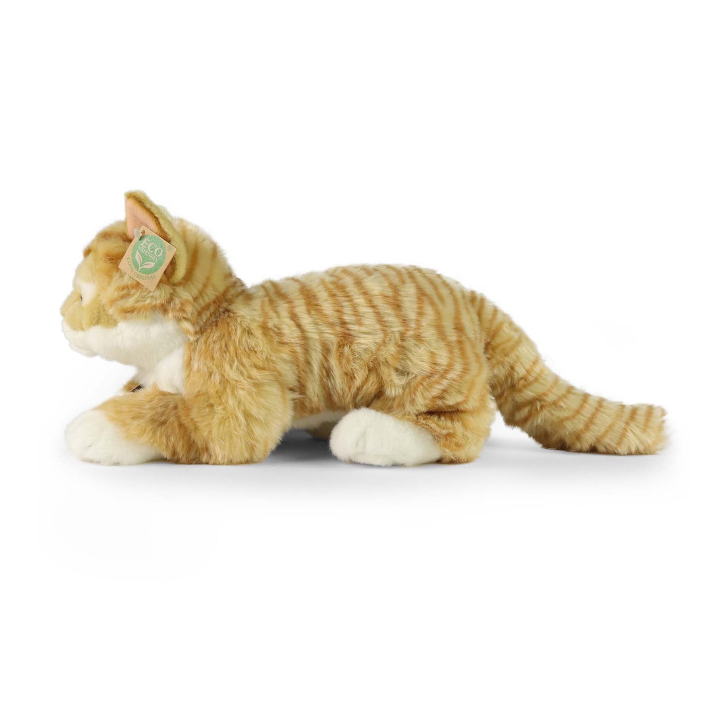 Katze Tigerkatze rot 47 cm liegend Kuscheltier Plüschtier