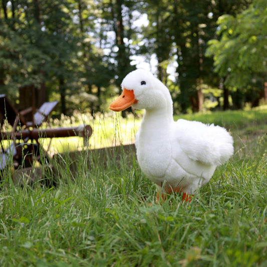 Gans weiß stehend 33 cm Kuscheltier Vogel Plüschtier