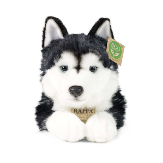 Husky Schlittenhund 38 cm liegend Kuscheltier Hund Plüschtier