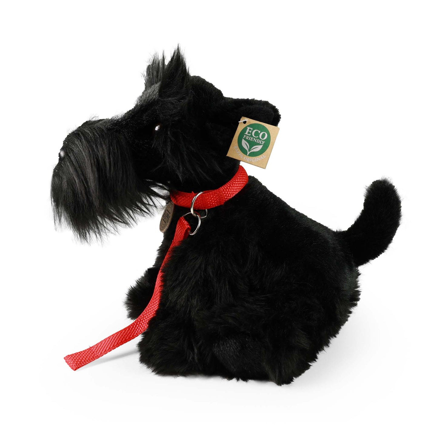 Schnauzer schwarz Zwergschnauzer Scotsh Terrier sitzend Kuscheltier Hund Plüschtier