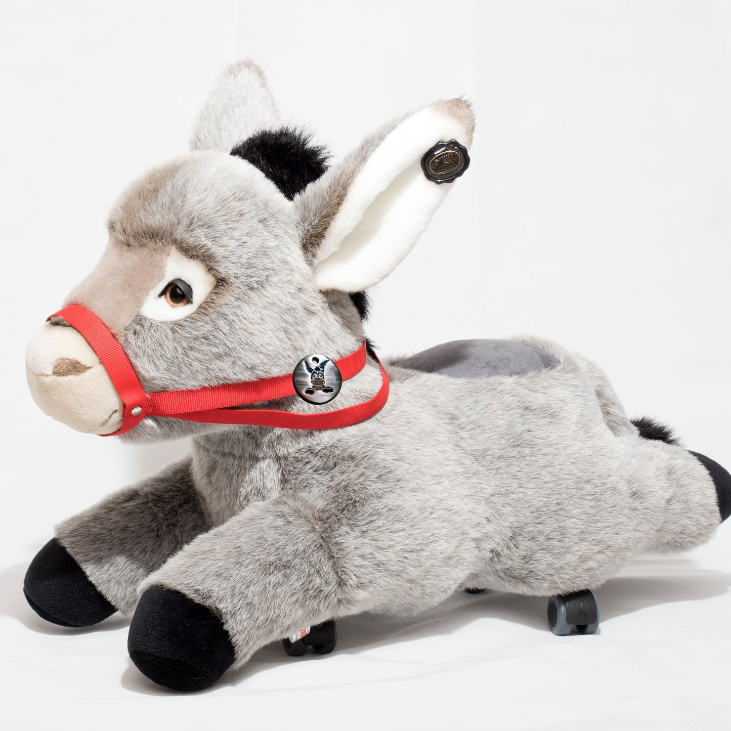 Esel Sitztier mit Rollen Reittier Plüschtier 70 cm KRÜMEL