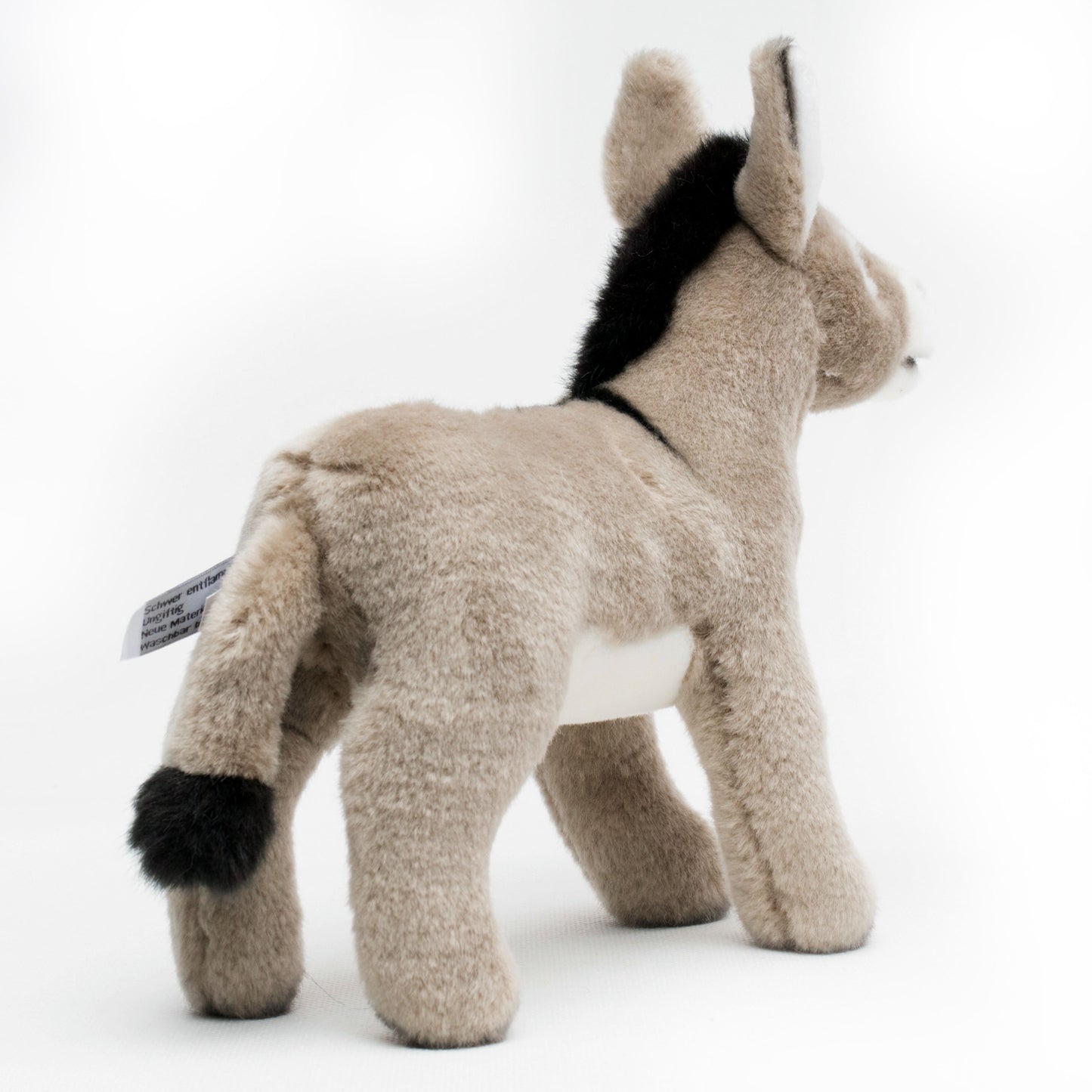 Esel grau stehend Plüschtier 24 cm lang MAYA