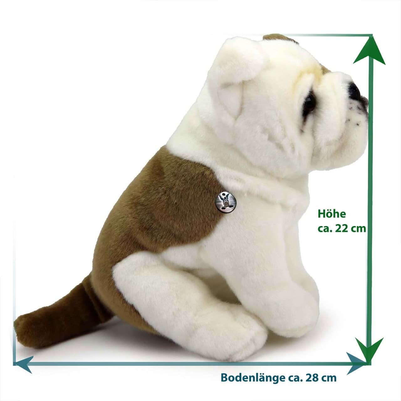 Englische Bulldogge Kuscheltier Hund Dogge Plüschtier SPIKE