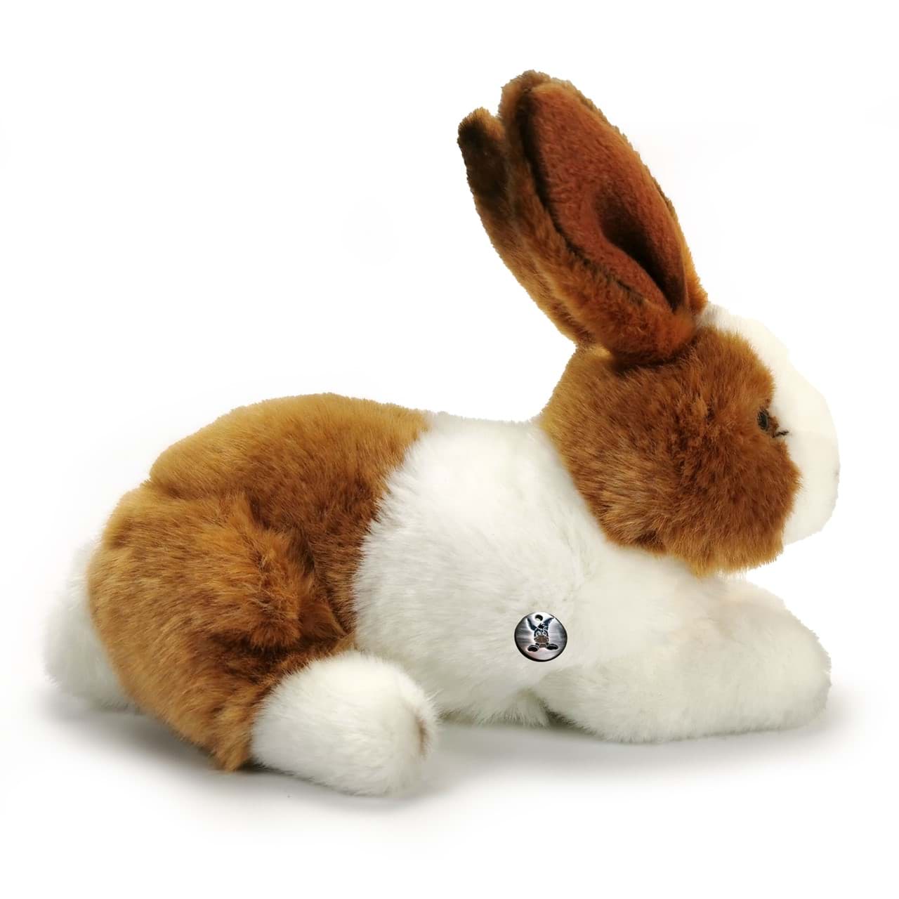 Hase Kuscheltier Kaninchen braun-weiß Plüschtier Häschen STUPSI