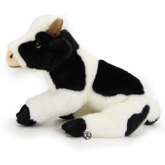 Kuh Kuscheltier Rind schwarz weiß Fleckvieh Plüsch SINA