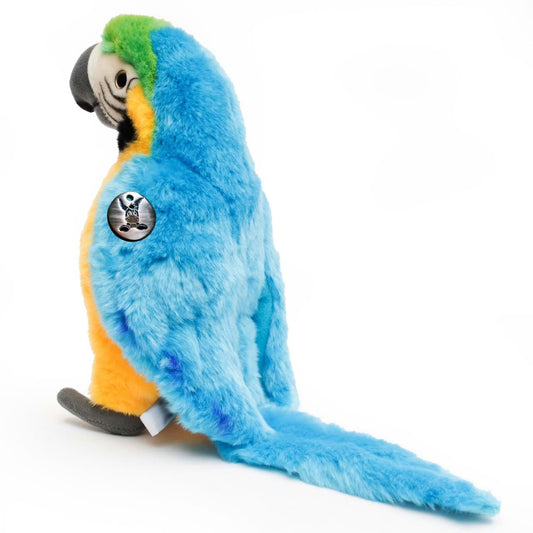 Papagei Kuscheltier gelb blau Plüschtier Gelbbrustara KAIKO