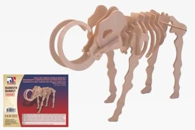 3D Puzzle Mammut Dinosaurier Skelett aus Holz