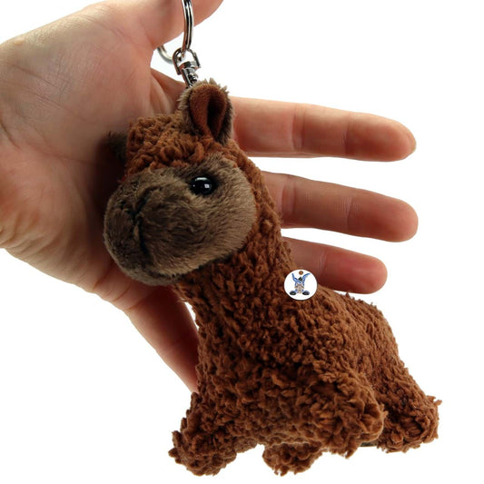 Alpaka Lama braun Schlüsselanhänger Plüsch Anhänger TASHI