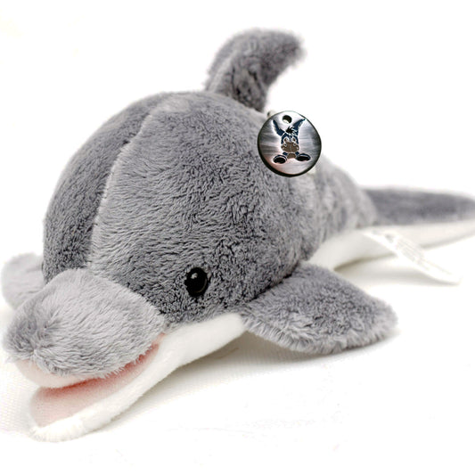 Delfin Kuscheltier Dolphin grau 26 cm Plüschtier LOOPY