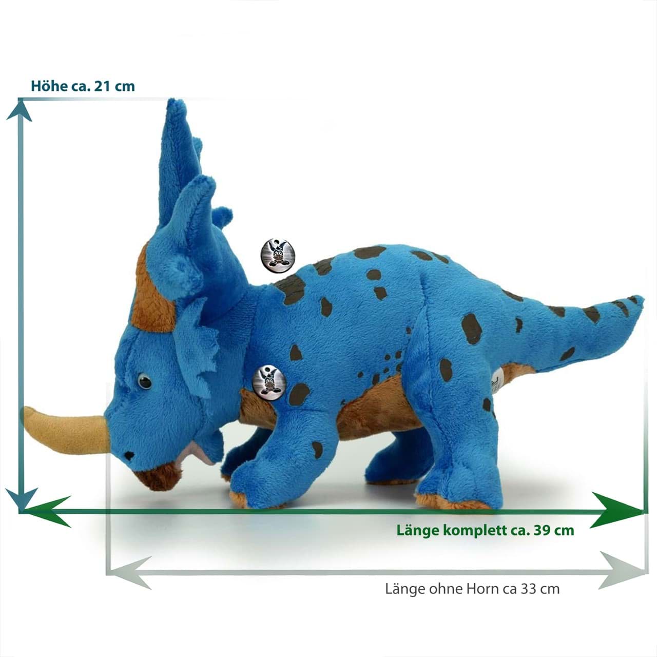 Dinosaurier Styracosaurus Kuscheltier Plüschtier SUNJA