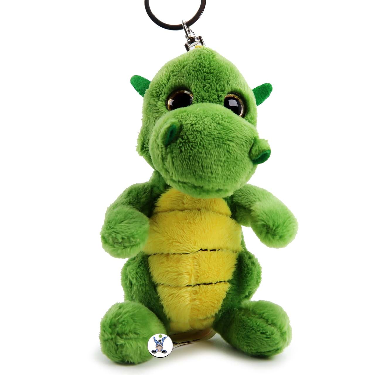 Drache Schlüsselanhänger Plüsch grün Anhänger CAMROTH