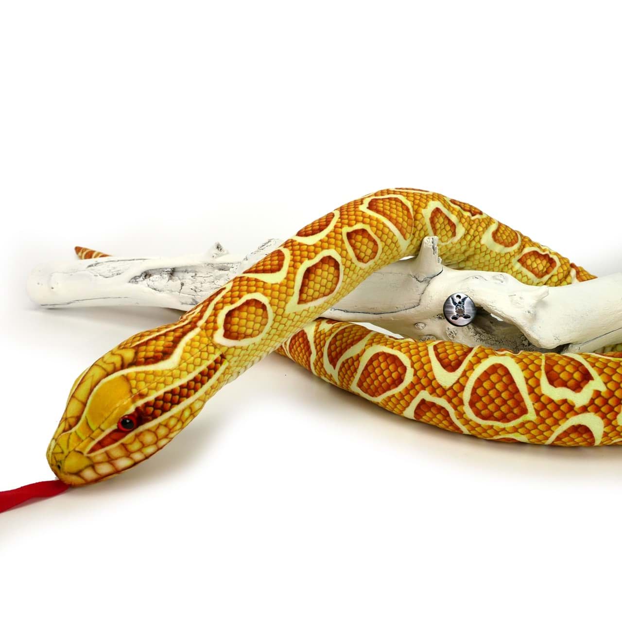 Goldpython Kuscheltier Schlange 150 cm Plüschtier HONEY