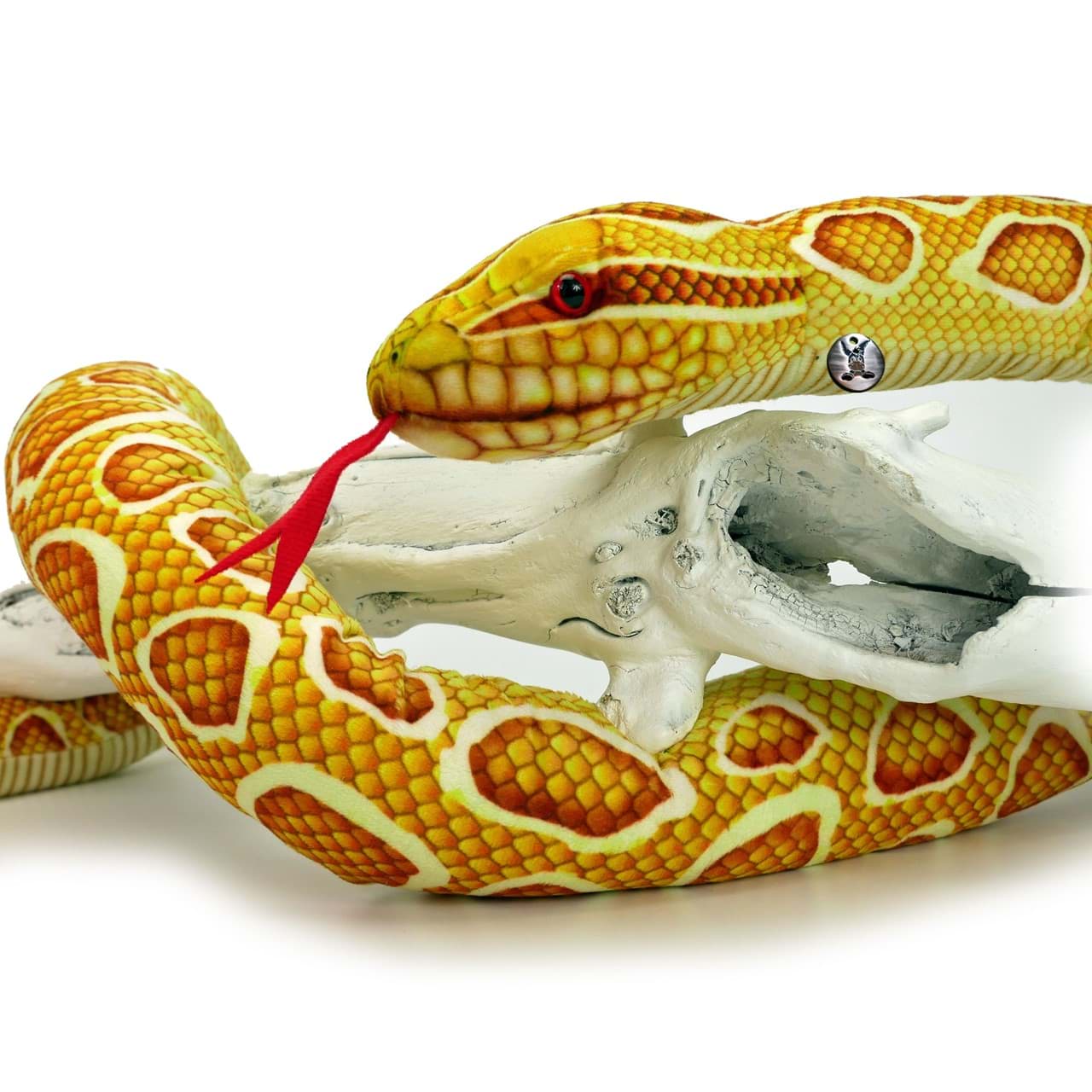 Goldpython Kuscheltier Schlange 150 cm Plüschtier HONEY