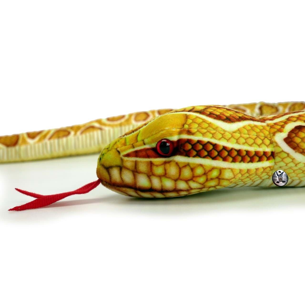 Goldpython Kuscheltier Schlange 150 cm Plüschtier HONEY