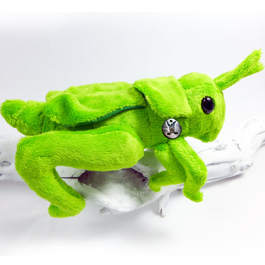 Grashüpfer Kuscheltier Heuschrecke grün Insekt Plüsch FLIPP
