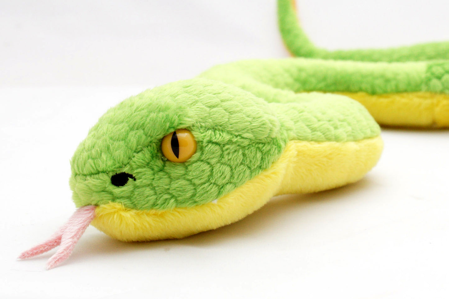 Grüne Mamba Kuscheltier Schlange Grubenotter Plüsch MAMBOO