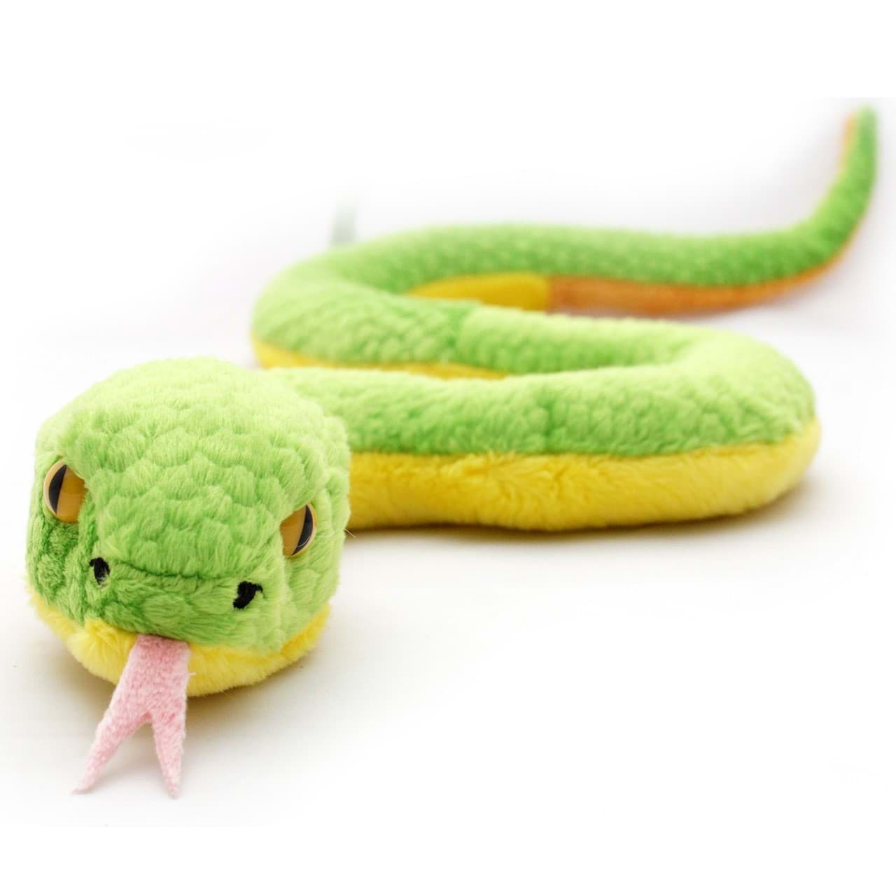 Grüne Mamba Kuscheltier Schlange Grubenotter Plüsch MAMBOO