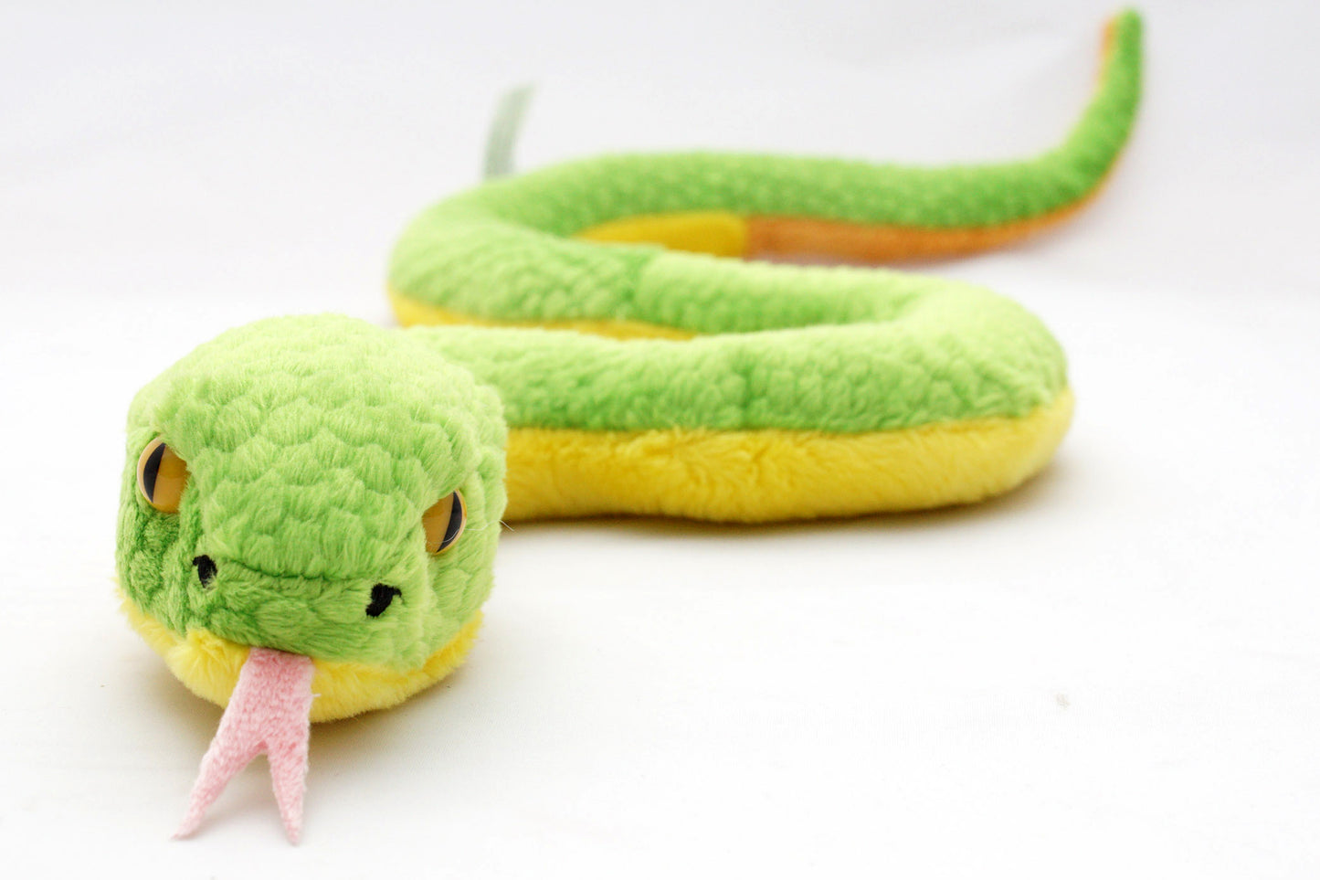 Grüne Mamba Kuscheltier Schlange Grubenotter Plüsch MAMBOO
