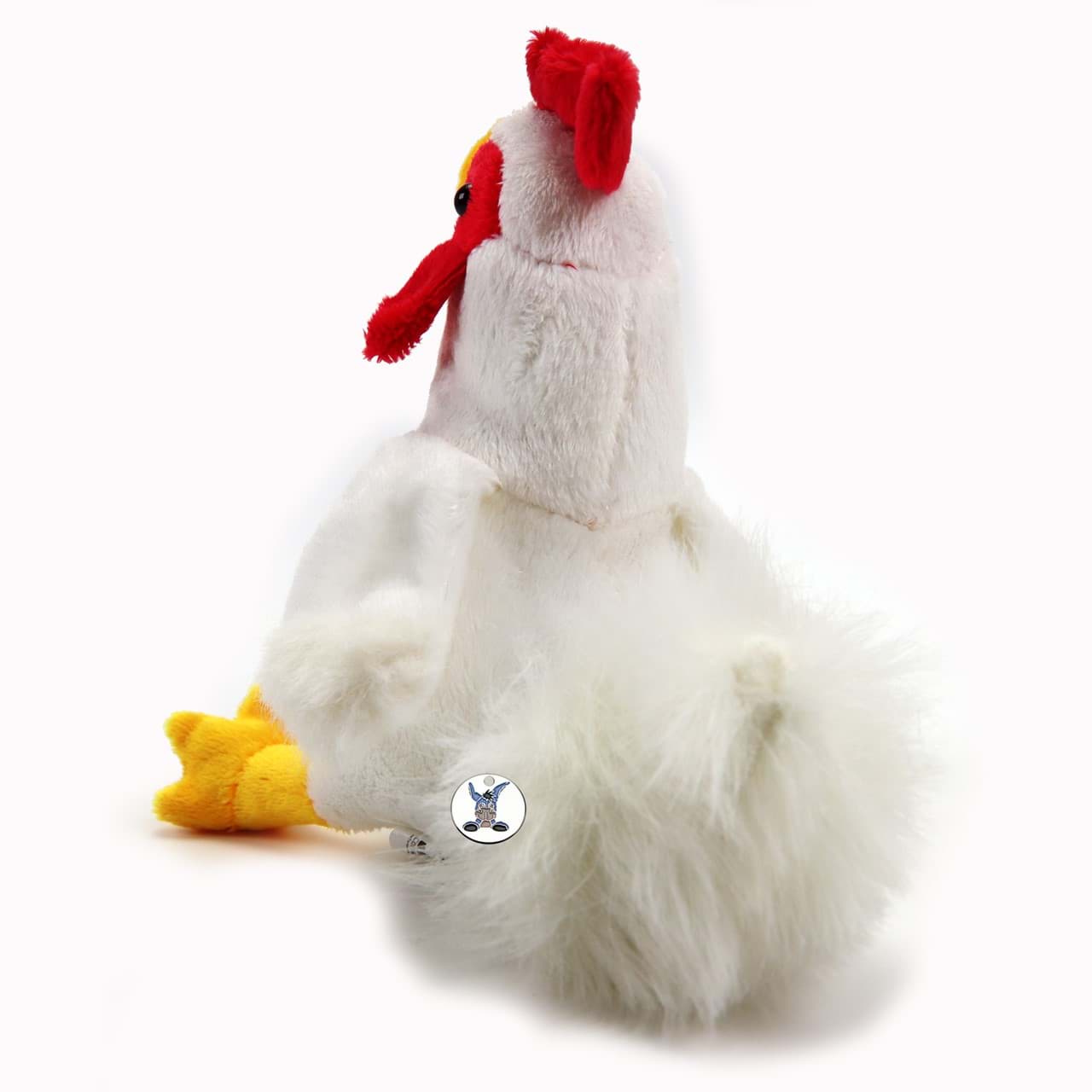 Hahn weiß Kuscheltier Gockel Huhn Plüsch Vogel Bauernhof EDDY