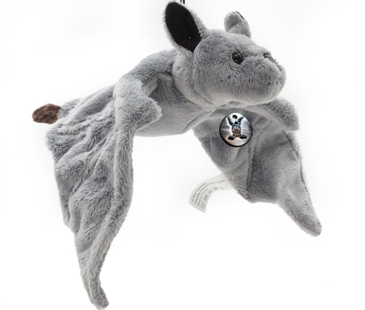 Fledermaus Kuscheltier grau Fransenfledermaus Plüsch DORA