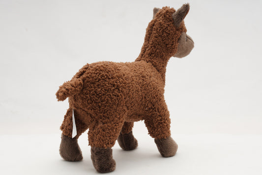 Lama Alpaka Kuscheltier braun Plüschtier 20 cm LHAMO