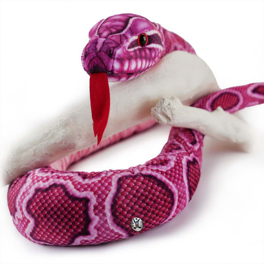 Pink-Python Kuscheltier Schlange 150 cm Plüschtier PISAYA