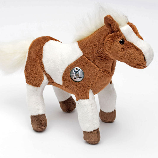 Pferd Pony Kuscheltier Schecke Pinto braun-weiß WAKAN