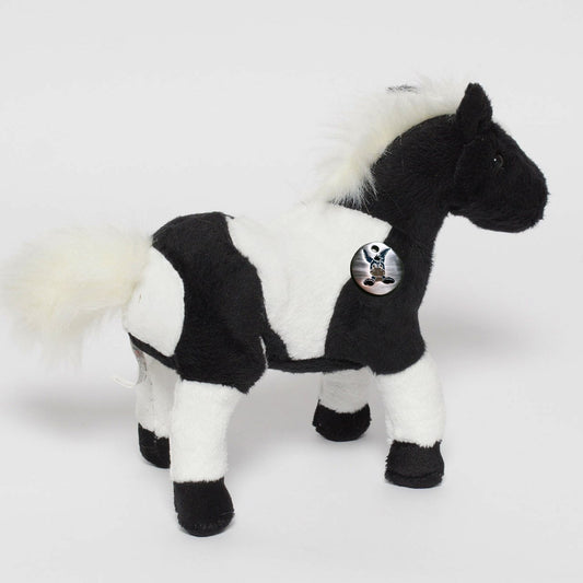 Pferd Pony Kuscheltier Schecke Pinto schwarz-weiß Plüsch NANDO