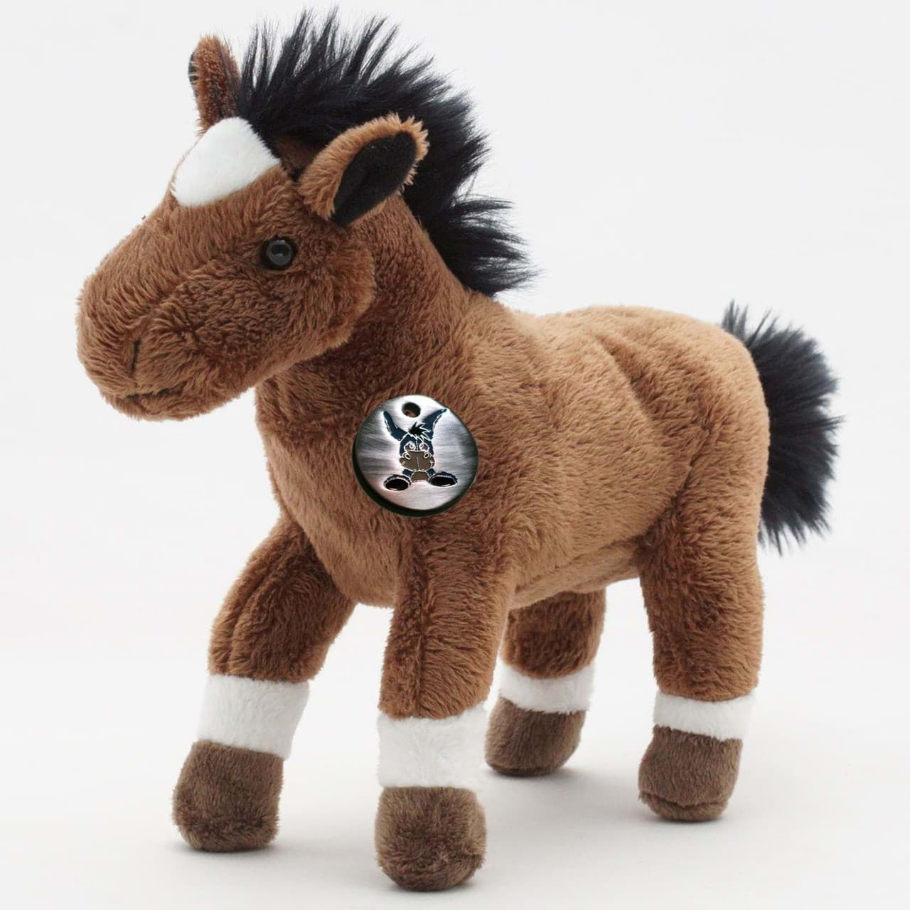 Pferd Pony Kuscheltier braun stehend Plüschtier Pferdchen BIBI
