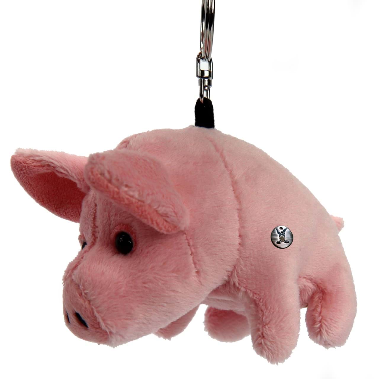 Schwein Schlüsselanhänger Plüsch Glücksschwein DIGGY