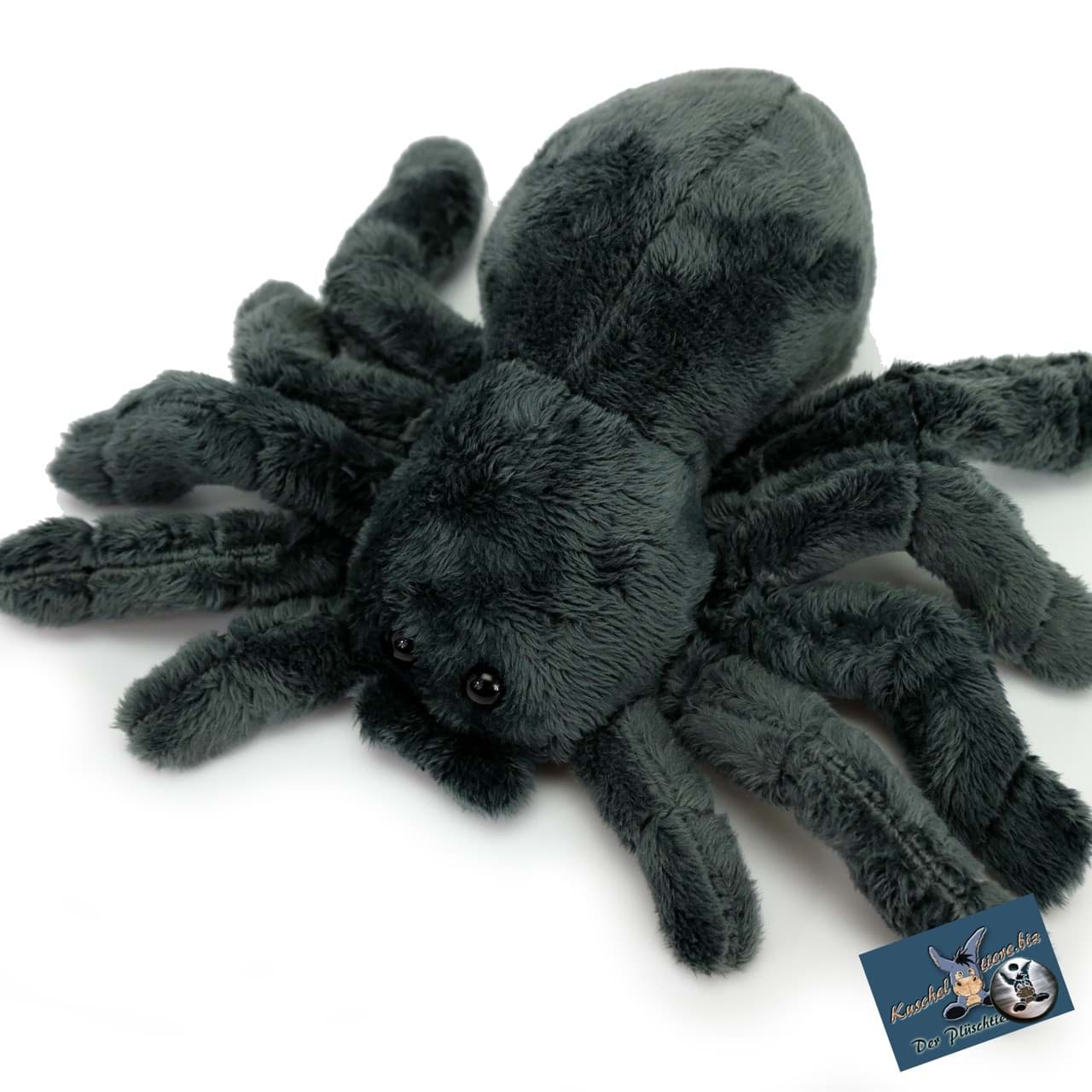 Spinne Kuscheltier Spider Vogelspinne grau Tarantel Plüsch WILBUR