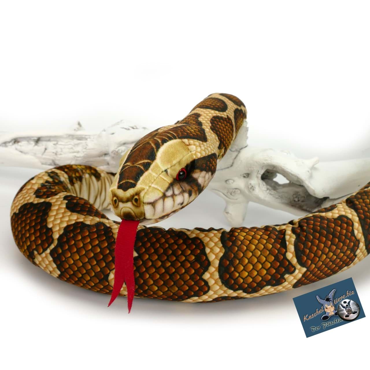 Tigerpython 100cm Kuscheltier Schlange Python Plüsch NADZL