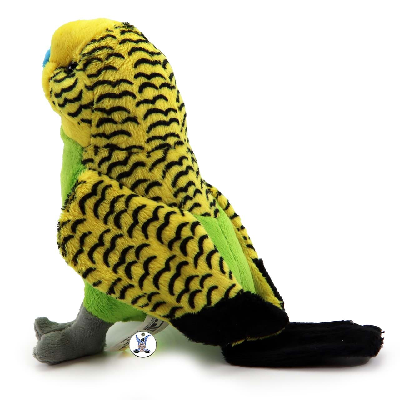 Wellensittich Vogel Sittich grün gelb Plüschtier HANNA