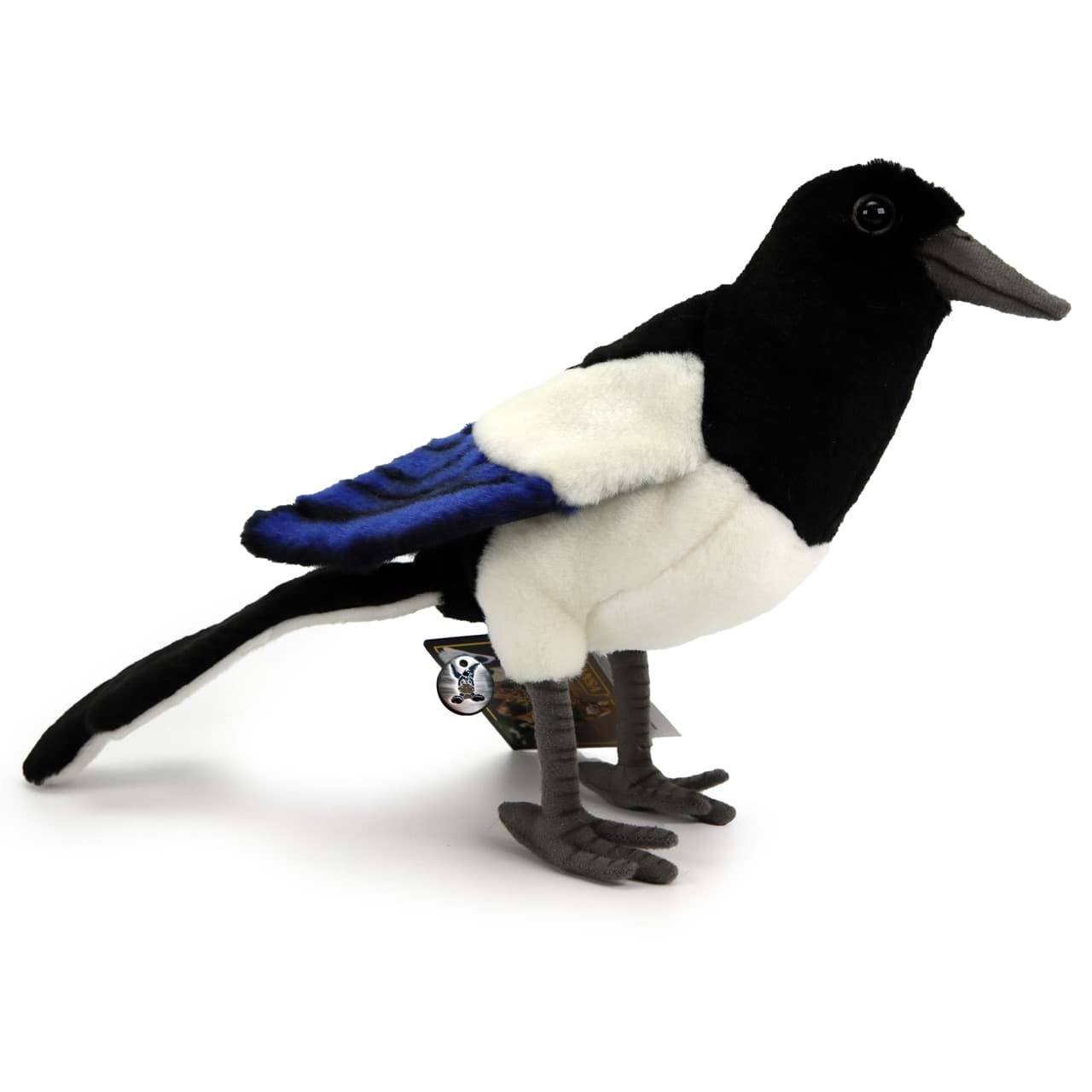 Elster PREMIUM Plüschtier Rabe Vogel Dekotier SHADY
