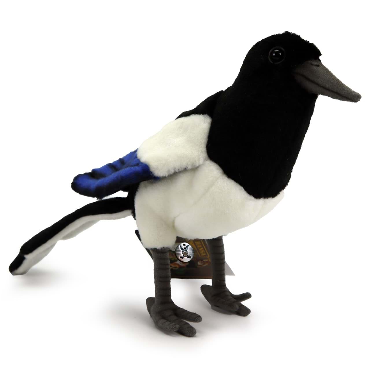 Elster PREMIUM Plüschtier Rabe Vogel Dekotier SHADY