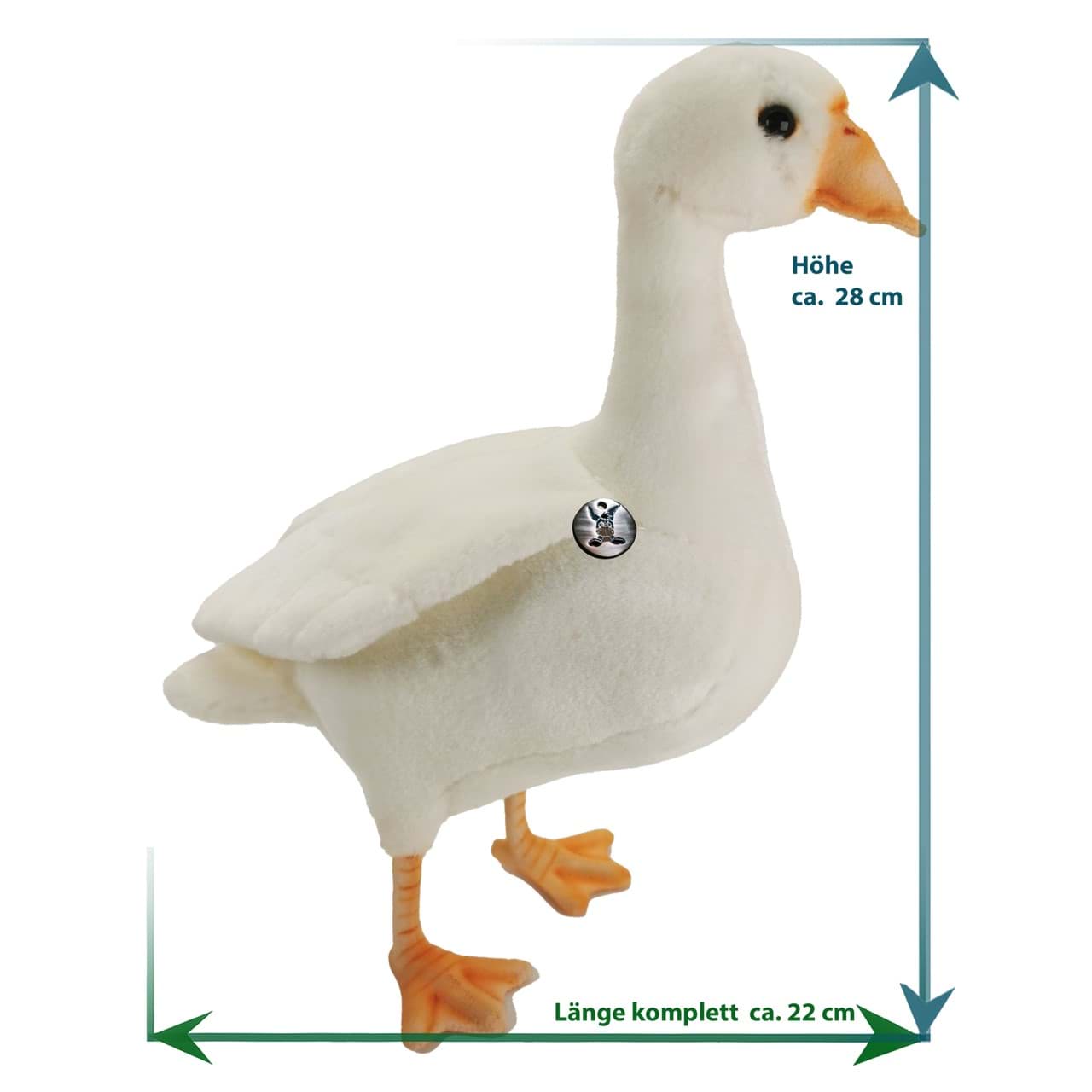 Gans weiß PREMIUM Plüschtier Hausgans Vogel Dekotier GUSTI