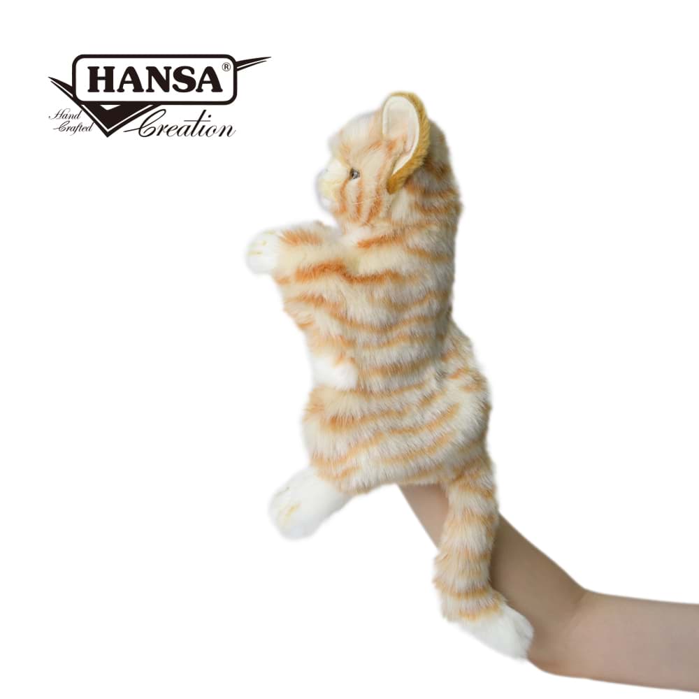 Handpuppe Katze Plüsch PREMIUM Spielzeug CARAMELLO